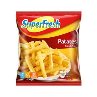 Süperfresh Donuk Patates 1 Kg