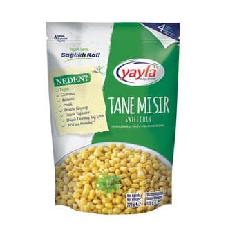 Yayla Haşlanmış Tane Mısır 220 Gr