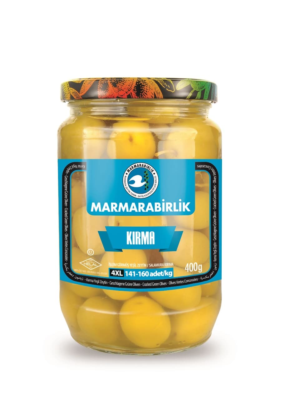 Marmarabirlik Yeşil Kırma Zeytin(161-180) 400 GR
